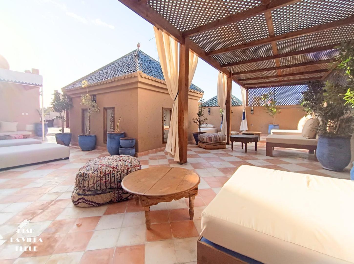 Riad La Villa Bleue & Spa Marrakesch Exterior foto